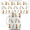 Golden Retrievers Pattern Funny Novelty Mug Cup