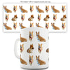 Welsh Corgis Pattern Ceramic Novelty Gift Mug