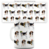 Beagles Santa Hats Pattern Mug - Unique Coffee Mug, Coffee Cup