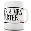 Mr & Mrs Street Personalised Funny Mugs For Dad