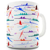 Rowing Rainbow Collage Funny Coffee Mug