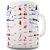 USA Rowing Collage Ceramic Novelty Gift Mug