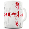 England Rugby Collage Ceramic Novelty Mug